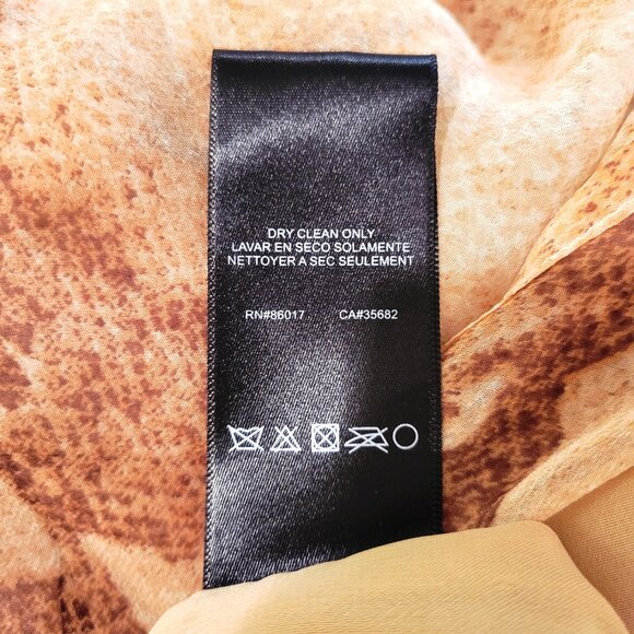 Bebe XXS Silk Snake Print Dress with Gold Trim – Tailored, Never Worn - Picture 8 of 10